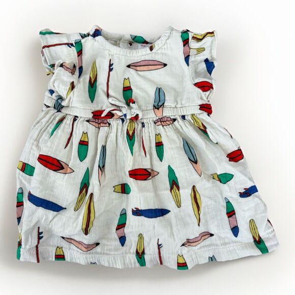 Hanna Andersson Other - Hanna Anderson Dress Size 6-12 Months Muslin Surfboard